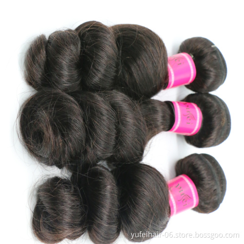 Wholesale virgin 10a 11a 12a grade  brazilian virgin cuticle aligned loose wave unprocessed human  hair extensions bundles